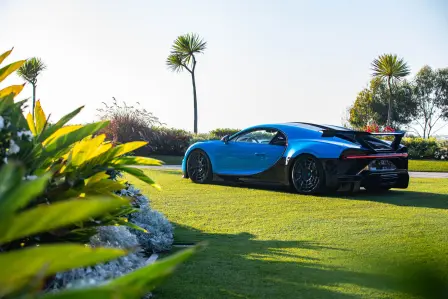 The latest Bugatti hyper sports car from Molsheim, France, visits Orange County.