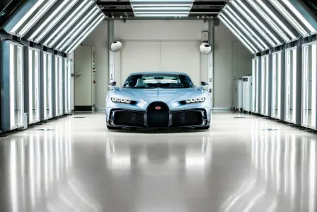 The Bugatti Chiron Profilée in the Atelier in Molsheim.