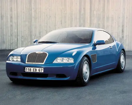 The EB 118, designed by Giorgetto Giugiaro, was unveiled at the Paris Motor Show in October 1998 and marks the first milestone on the path to the Bugatti Veyron 16.4.​