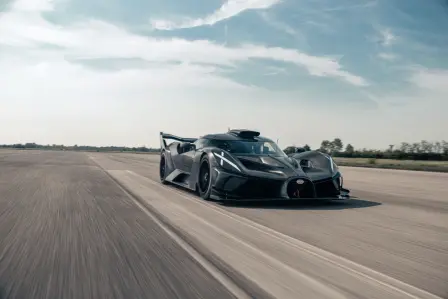 A key performance facet – and a core focus of Bugatti’s expert engineering and development team – is ensuring the Bolide delivers the correct level of downforce.