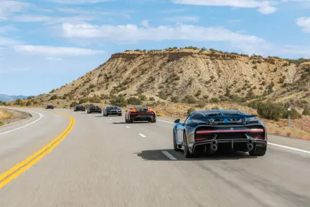 The Bugatti Grand Tour America 2023 took place in Utah and Colorado.