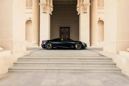 The Bugatti W16 Mistral’s first appearance in Saudi Arabia was in Riyadh.