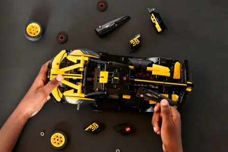 The LEGO Technic Bugatti Bolide captures the intricate details of the track-exclusive Bolide.