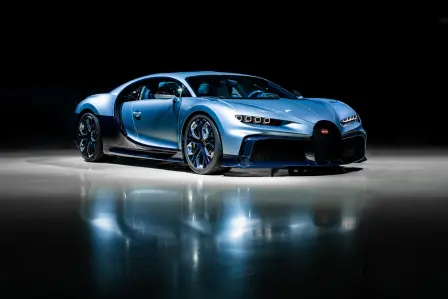 The Bugatti Chiron Profilée is an automotive solitaire.