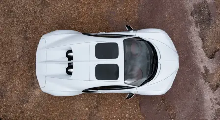 Bugatti Chiron Sport statique – vue de dessus