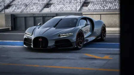 The Bugatti Tourbillon marks the debut of the “Équipe Pur Sang” option, which gives the hyper sports car an even sportier look through a range of new elements, such as the dedicated front splitter. ​