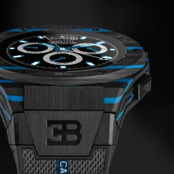 Bugatti Carbone Limited Edition: the first carbon fiber smartwatch.
