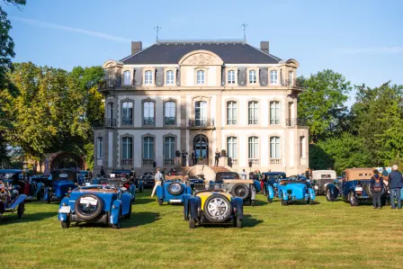 Die Teilnehmer des Festivals wurden zum Château Saint Jean, dem Sitz von Bugatti, eingeladen.