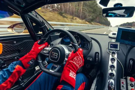The highest standards of quality and comfort – it can take up to 6 months of testing before a Bugatti hyper sports car reaches the open road. 