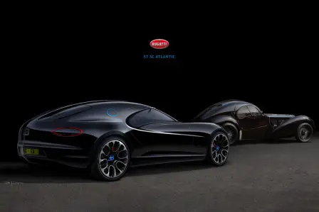 Bugatti unseen – Atlantic 2-door Coupe study, 2008.
