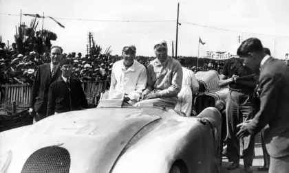In 1937, Jean-Pierre Wimille and Robert Benoist drove a Bugatti Type 57G to the long-awaited first victory for Bugatti in the 24 Hours of Le Mans.