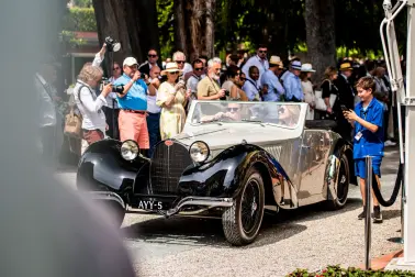 Der Bugatti Type 57S Vanvooren Cabriolet, "Best of Show" beim 2022 Concorso d’Eleganza.