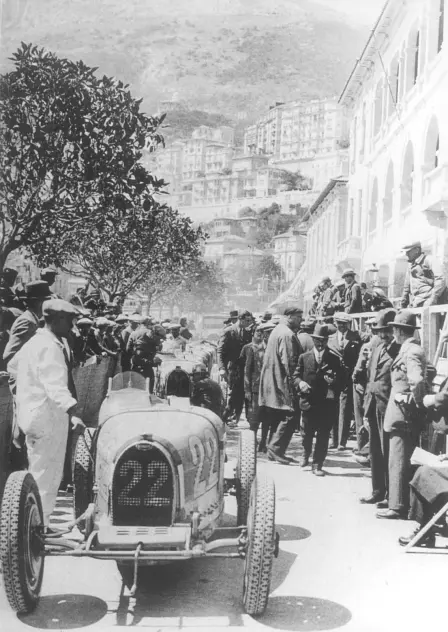 The Bugatti Type 51 at the Monaco Grand Prix in 1931.