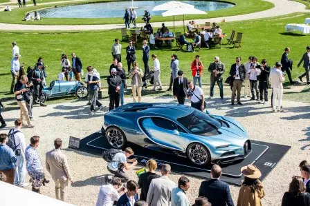 The Bugatti Tourbillon captured the hearts of the audience of the Chantilly Arts & Elegance Richard Mille 2024, winning the "Prix du Public“.