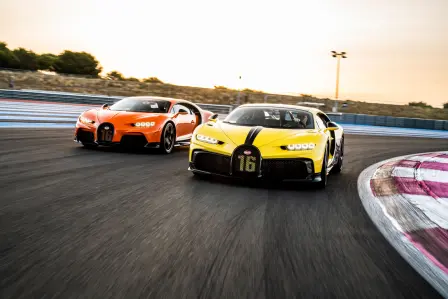 The full Bugatti Spectrum of performance at the Circuit Paul Ricard.