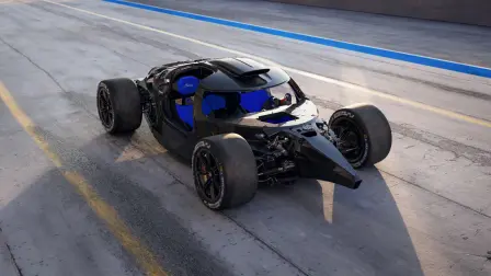 La Bugatti Bolide est dotée d'une nouvelle monocoque innovante en fibre de carbone, développée selon les mêmes normes que celles imposées par la FIA pour les catégories LMH et LMDh, les voitures autorisées à courir au Mans.