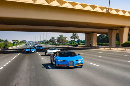 The Second Annual UAE Bugatti Owners Drive.