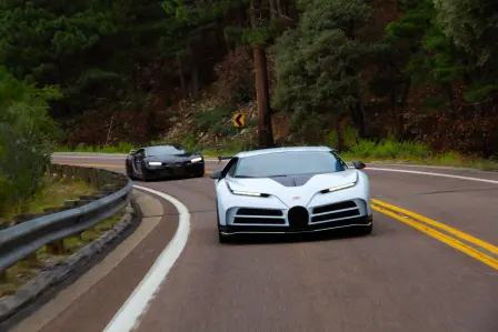 Bugatti engineers complete the next development phase of the exclusive Centodieci with hot weather testing in the Arizona desert.