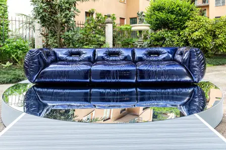 Bugatti Home unveils its new collection in the gardens of Palazzo Chiesa during Milan Design Week 2024.