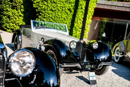 La Bugatti Type 57S Vanvooren Cabriolet distinguée du prix « Best of Show » au Concorso d’Eleganza 2022.