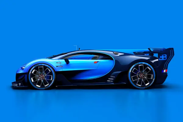 Der Chiron zeichnete sich bereits ab, als 2014 ein Bugatti für ein Playstation-Spiel präsentiert wurde: der Bugatti Vision Gran Turismo.