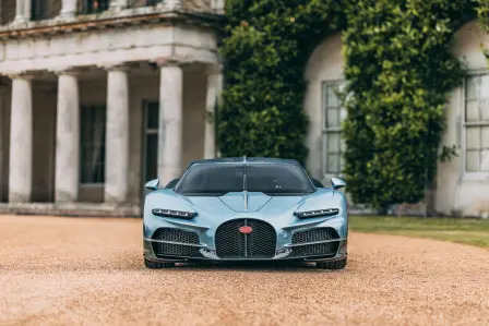 The iconic horseshoe grille has undergone several evolutions over time, while remaining one of Bugatti's design signatures.