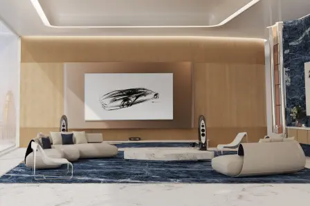 Eine neue Bugatti Home Collection wird auf dem Salone del Mobile in Mailand im April 2024 vorgestellt.