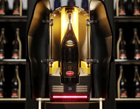 Bugatti und Champagne Carbon enthüllen „La Bouteille Sur Mesure“.