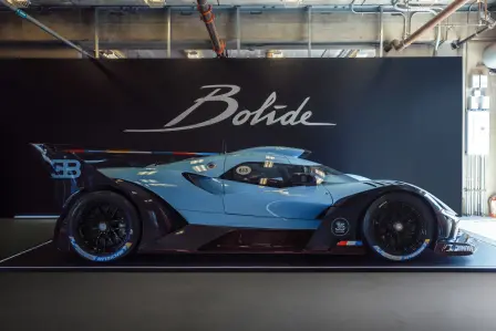 The Bugatti Bolide 100-year anniversary edition at WeatherTech Raceway Laguna Seca.