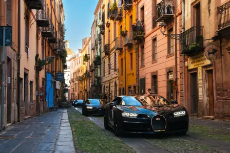 Die Bugatti Grand Tour führte die Fahrer durch die reiche kulturelle Tradition der Insel.