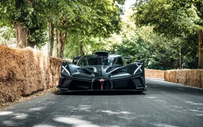 La Bugatti Bolide a été présentée pour la première fois au public au Royaume-Uni lors de son apparition au Goodwood Festival of Speed de 2023.