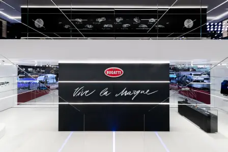 Stand Bugatti au salon international de l'automobile de Genève 2019