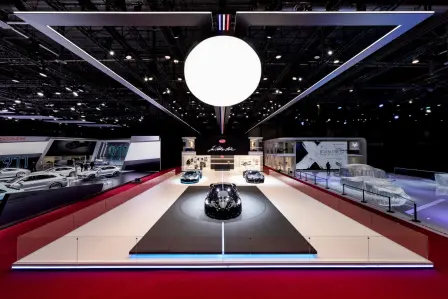 Stand Bugatti au salon international de l'automobile de Genève 2019