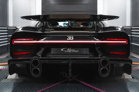 Bugatti Chiron Super Sport, producing 1,618 PS on the dynamometer.