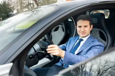 Evan Cygler von Bugatti Greenwich, wird als Belohnung beim „400 Drive“ in Cape Canaveral, Florida, einen Chiron Super Sport fahren.