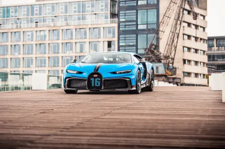 La Bugatti Chiron Pur Sport à Düsseldorf.