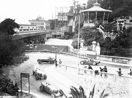 La Bugatti Type 51 au Grand Prix de Monaco.