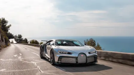 La Turbie, a small town north of the Principality of Monaco overlooking the Mediterranean Sea, where Bugatti paid a visit with a unique Chiron Pur Sport - the modern equivalent of Ettore's creation, the most agile Bugatti yet.