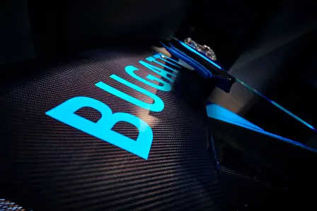 La Bugatti Chiron Pur Sport au showroom de Bugatti Hambourg.