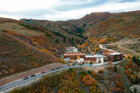 The Lodge at Blue Sky in Park City; der Ausgangspunkt des ersten Fahrtags.