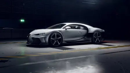 Bugatti Chiron Super Sport tunnel aérodynamique avant bas