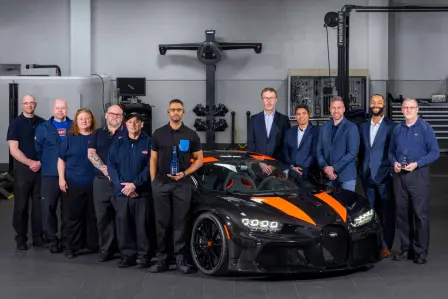 BUGATTI Greenwich – Regional Service Partner of the Year. Recognized for outstanding service delivery and commitment to Bugatti’s core values in North America.