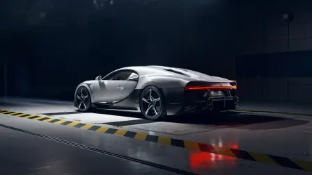 Bugatti Chiron Super Sport tunnel aérodynamique arrière