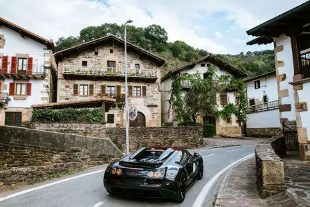 Day 1 of the Bugatti Grand Tour Europe 2023, road to Chillida Leku.