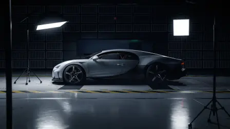 Bugatti Chiron Super Sport Windtunnel Seite Softbox