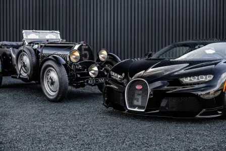 La Chiron Super Sport « Hommage Type 50S » est un hommage fidèle à la Bugatti Type 50S chassis numéro 50177 qui a couru Le Mans en 1931.
