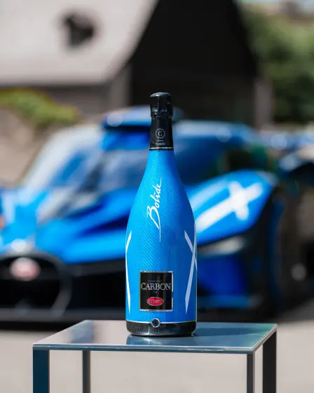 Bugatti reveals ƎB.03 Edition with Champagne Carbon, inspired by Bolide.Please enjoy responsibly. Don't drink and drive.