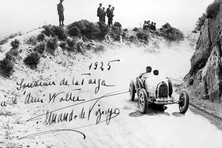 The Bugatti Type 35 won the Targa Florio for the first time in 1925 – and went on to win it 5 times in a row until 1929.