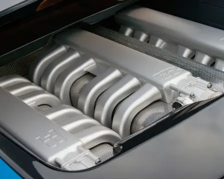 Ferdinand Piëch’s vision of a W18 engine became reality. The 555-horsepower all-wheel-drive W18 served as the foundation for all four design studies and could be admired openly from the outside for the first time in the EB 18/3 Chiron.​
    
