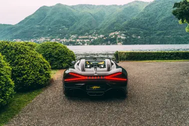 Der W16 Mistral beim Concorso d'Eleganza Villa d'Este 2023, der am Comer See in Italien veranstaltet wird.